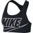 Nike Dri-Fit Swoosh Non-Padded Logo Sports Bra - Black/White