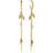 Sif Jakobs Vulcanello Double Chain Earrings - Gold/Transparent