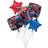 Amscan Foil Ballons Spider-Man Bouquets 5-pack