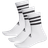 adidas 3-Stripes Cushioned Crew Socks 3-pack - White