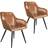 tectake Marilyn Leather 2-pack Kitchen Chair 82cm 2pcs