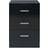 vidaXL Cabinets Black Bedside Table 35x38cm 2pcs