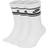 Nike Sportswear Dri-FIT Everyday Essential Crew Socks 3-pack - White/Black