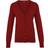 Premier Button Through Long Sleeve V-Neck Knitted Cardigan - Burgundy