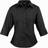 Premier Women's Poplin Three-Quarter Sleeve Blouse - Black