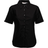 Fruit of the Loom Women's Oxford Short Sleeve Shirt - Black