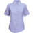 Fruit of the Loom Women's Oxford Short Sleeve Shirt - Oxford Blue