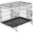 tectake Dog Cage with Two Door 89x65cm