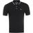 Emporio Armani Contrasting Logo Cotton Pique Polo Shirt - Black