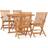 vidaXL 3059985 Patio Dining Set, 1 Table incl. 4 Chairs