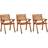 vidaXL 310630 3-pack Garden Dining Chair