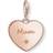 Thomas Sabo Mum Heart Charm Pendant - Rose Gold/Transparent