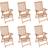 vidaXL 3065526 6-pack Reclining Chair