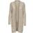 Only Long Knitted Cardigan - White/Whitecap Gray
