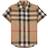 Burberry SS Check Stretch Cotton Shirt - Archive Beige