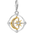 Thomas Sabo Charm Club Moveable Moon & Star Charm - Silver/Gold/Transparent