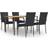 vidaXL 3072492 Patio Dining Set, 1 Table incl. 4 Chairs