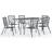vidaXL 3074465 Patio Dining Set, 1 Table incl. 6 Chairs