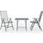 vidaXL 3074487 Patio Dining Set, 1 Table incl. 2 Chairs