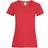 Universal Textiles Womens Value Fitted Short Sleeve Casual T-shirt - Bright Red
