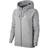 Nike Women's Sportswear Essential Fleece Hoodie - Dark Grey Heather/White