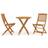 vidaXL 3058256 Patio Dining Set, 1 Table incl. 2 Chairs