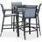 vidaXL 3073575 Outdoor Bar Set, 1 Table incl. 4 Chairs