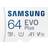 Samsung Evo Plus microSDXC Class 10 UHS-I U1 V10 A1 64GB +SD Adapter