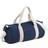 BagBase Plain Varsity Duffle Bag - French Navy/Off White