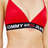 Tommy Hilfiger Unlined Triangle Bralette - Red