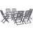 vidaXL 278922 Patio Dining Set, 1 Table incl. 6 Chairs