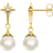 Thomas Sabo Star Earrings - Gold/Pearl/Transparent