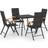 vidaXL 3060089 Patio Dining Set, 1 Table incl. 4 Chairs
