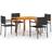 vidaXL 3071951 Patio Dining Set, 1 Table incl. 4 Chairs