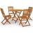 vidaXL 3058260 Patio Dining Set, 1 Table incl. 4 Chairs