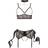 Cottelli Collection Bondage Bra Set with Open Cup