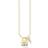Thomas Sabo Lock with Key Necklace - Gold/Transparent