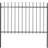 vidaXL Garden Fence with Spear Top 170x170cm
