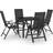 vidaXL 3070633 Patio Dining Set, 1 Table incl. 4 Chairs