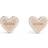 Guess Heart to Heart Earrings - Rose Gold/Transparent