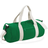BagBase Plain Varsity Duffle Bag 2-pack - Kelly Green/Off White
