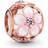 Pandora Openwork Magnolia Flower Charm - Rose Gold/Pink