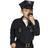 Vegaoo Boland 00486 Walkie Talkie Police One Size Black and White Plastic Radio for Policeman, Toy, Accessory for Carnival, Theme Party, Costume, Fancy Dress
