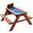 Sunny Dave Sand & Water Picnic Table Brown