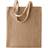 KiMood Patterned Jute Bag - Natural/Cappucino