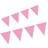 Folat Bunting Mini Pink Baby 3m, 3 metres 12 mini Triangle flags measuring 15x11cms Plastic