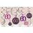 Amscan 9900621 60th Birthday Glittery Pink Hanging Swirl Decorations-(12 Piece) -1 Pack