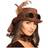 Boland Steampunk Hat Brown with Pilot Glasses