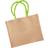 Westford Mill Classic Jute Shopper Bag 2-pack - Natural/Lime
