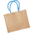 Westford Mill Classic Jute Shopper Bag 2-pack - Natural/Surf Blue